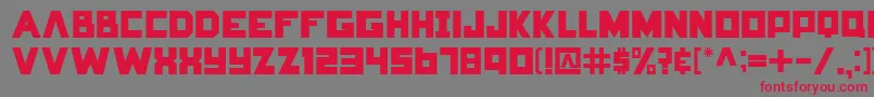 HungerGames Font – Red Fonts on Gray Background