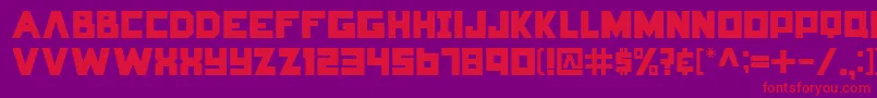 HungerGames Font – Red Fonts on Purple Background