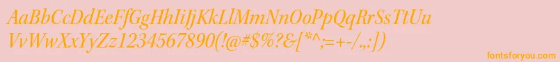 KeplerstdScnitsubh Font – Orange Fonts on Pink Background