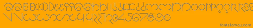 フォントSegmentasans – オレンジの背景に灰色の文字