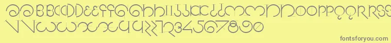 Segmentasans Font – Gray Fonts on Yellow Background