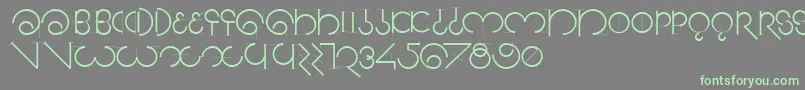 Segmentasans Font – Green Fonts on Gray Background