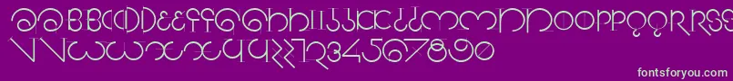 Segmentasans Font – Green Fonts on Purple Background