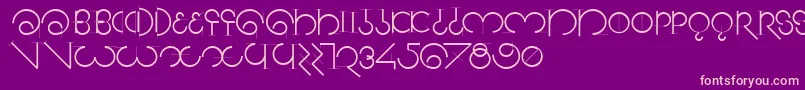 Segmentasans Font – Pink Fonts on Purple Background