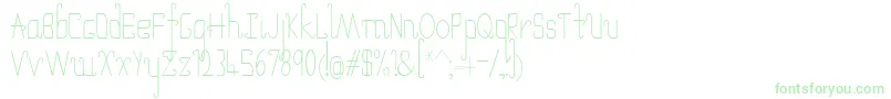 UmbrellaThin Font – Green Fonts