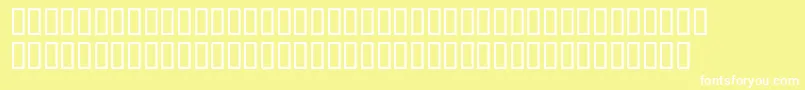 フォントMcsAlsalaamHigh – 黄色い背景に白い文字