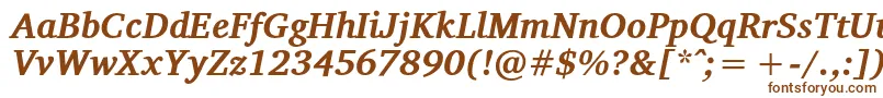 VelekaBolditalic Font – Brown Fonts