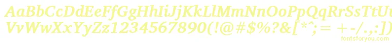 VelekaBolditalic Font – Yellow Fonts