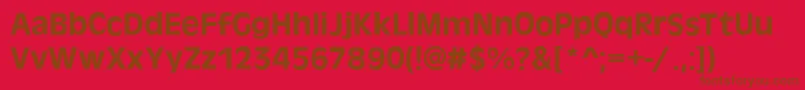 AntigoneMediumRegular Font – Brown Fonts on Red Background