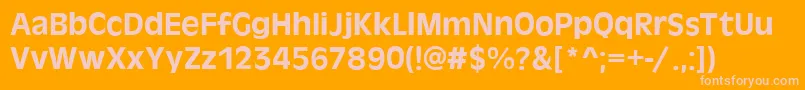 AntigoneMediumRegular Font – Pink Fonts on Orange Background