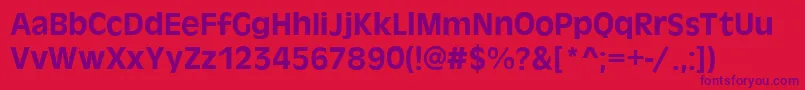 AntigoneMediumRegular Font – Purple Fonts on Red Background