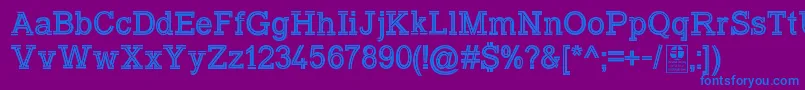 TyposlabInlineDemo Font – Blue Fonts on Purple Background