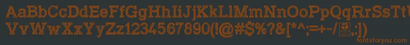 TyposlabInlineDemo Font – Brown Fonts on Black Background