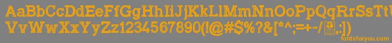 TyposlabInlineDemo Font – Orange Fonts on Gray Background