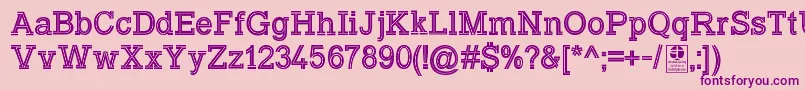 TyposlabInlineDemo Font – Purple Fonts on Pink Background