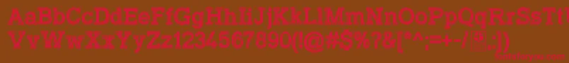 TyposlabInlineDemo Font – Red Fonts on Brown Background