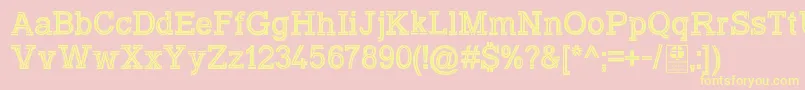 TyposlabInlineDemo-Schriftart – Gelbe Schriften auf rosa Hintergrund