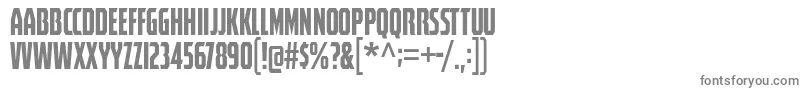 フォントSpectrashell – 白い背景に灰色の文字
