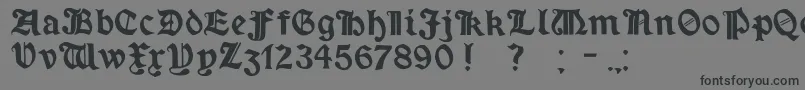 MinimExtrabold-Schriftart – Schwarze Schriften auf grauem Hintergrund