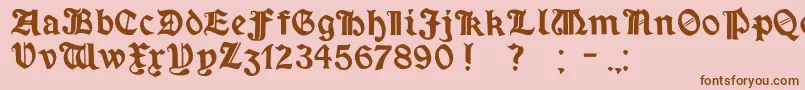 MinimExtrabold Font – Brown Fonts on Pink Background