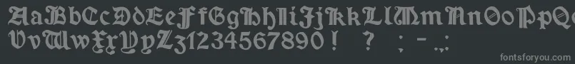 Шрифт MinimExtrabold – серые шрифты на чёрном фоне