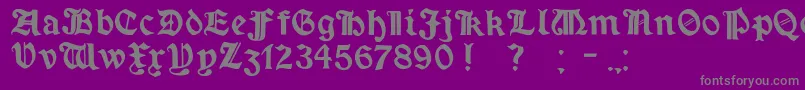Шрифт MinimExtrabold – серые шрифты на фиолетовом фоне