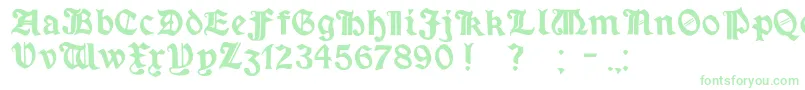 フォントMinimExtrabold – 緑のフォント