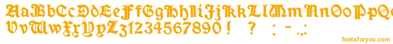 MinimExtrabold Font – Orange Fonts on White Background