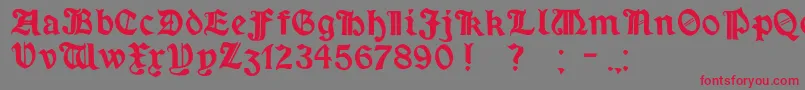 Шрифт MinimExtrabold – красные шрифты на сером фоне
