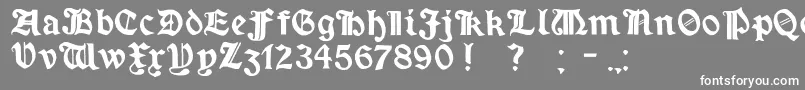 Шрифт MinimExtrabold – белые шрифты на сером фоне