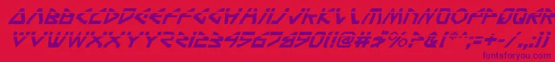 Шрифт TerraFirmaLaserItalic – фиолетовые шрифты на красном фоне