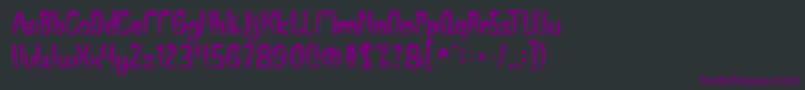 Шрифт BananaSplit – фиолетовые шрифты на чёрном фоне