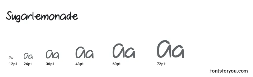 Sugarlemonade Font Sizes