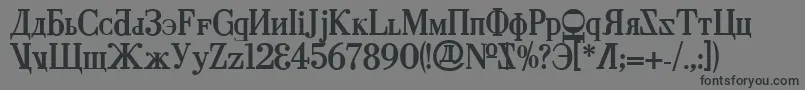 CyberiaBold Font – Black Fonts on Gray Background
