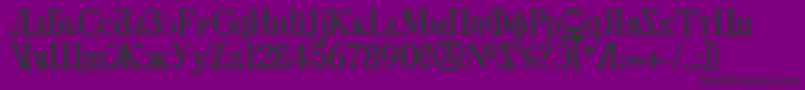 CyberiaBold Font – Black Fonts on Purple Background