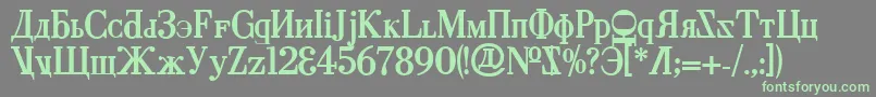 CyberiaBold Font – Green Fonts on Gray Background