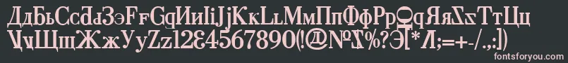 CyberiaBold Font – Pink Fonts on Black Background