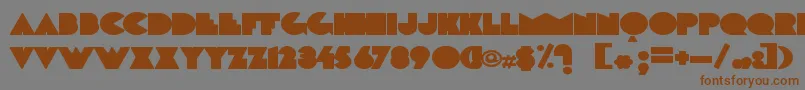 Delarge Font – Brown Fonts on Gray Background