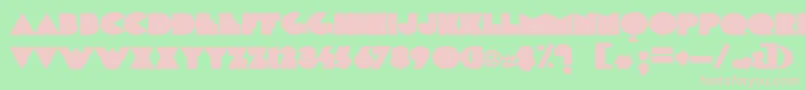 Delarge Font – Pink Fonts on Green Background