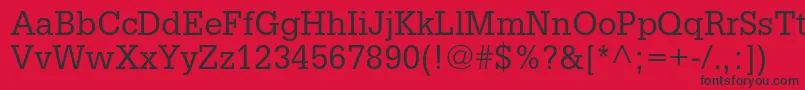 fuente Glyphaltstd – Fuentes Negras Sobre Fondo Rojo