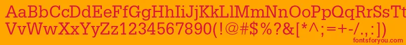 Шрифт Glyphaltstd – красные шрифты на оранжевом фоне