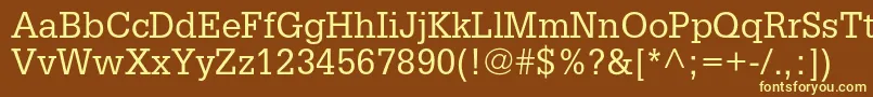 Шрифт Glyphaltstd – жёлтые шрифты на коричневом фоне