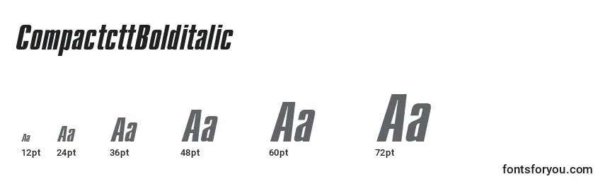 CompactcttBolditalic Font Sizes