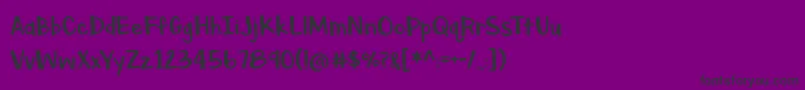 BmdAsparagusSprouts Font – Black Fonts on Purple Background