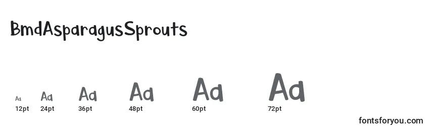 BmdAsparagusSprouts Font Sizes