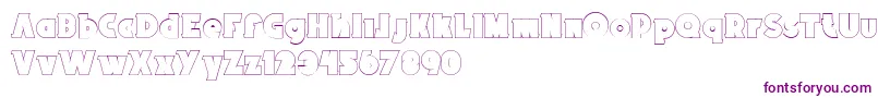 BrokenRecords33 Font – Purple Fonts on White Background