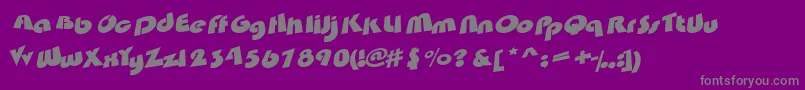 Satumt Font – Gray Fonts on Purple Background