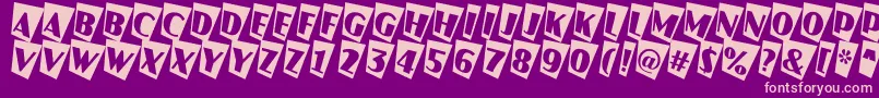 AJaspercmtw Font – Pink Fonts on Purple Background