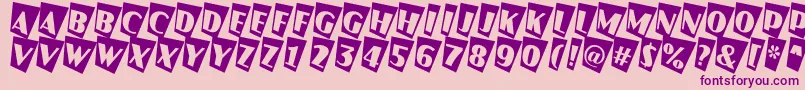 AJaspercmtw Font – Purple Fonts on Pink Background