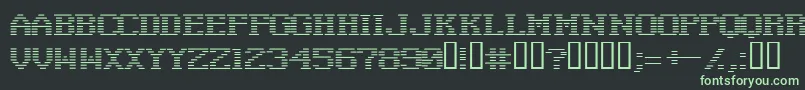 Negat ffy Font – Green Fonts on Black Background